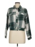 Unbranded 100% Polyester Plaid Green Jacket Size M - photo 1