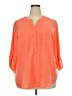 Cato 100% Polyester Orange 3/4 Sleeve Blouse Size 18 - photo 1