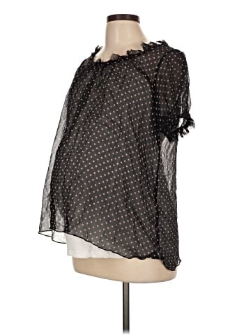 Bump Couture 3/4 Sleeve Silk Top (view 1)