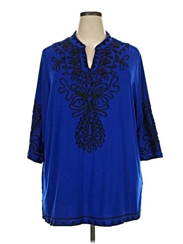 Catherines 3/4 Sleeve Blouse (view 1)