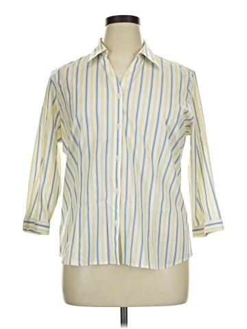 Eddie Bauer 3/4 Sleeve Button-Down Shirt (view 1)