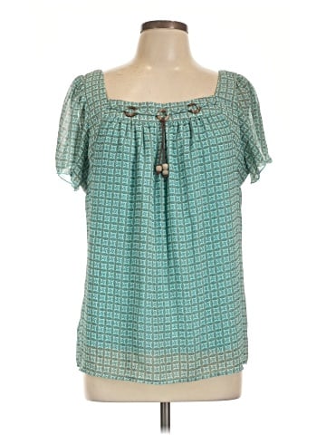 Roz & Ali Short Sleeve Blouse (view 1)
