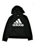 Adidas 100% Polyester Black Zip Up Hoodie Size 10 - 12 - photo 1
