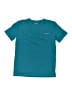 Eddie Bauer 100% Polyester Solid Teal Active T-Shirt Size 10 - 12 - photo 1