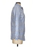 J. McLaughlin 100% Cotton Stripes Blue Long Sleeve Button-Down Shirt Size S - photo 4