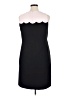 Nine West Chevron-herringbone Black Cocktail Dress Size 14 - photo 2