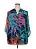Cocomo 100% Polyester Tropical Teal 3/4 Sleeve Blouse Size 2X - photo 1