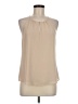 Naked Zebra 100% Polyester Tan Sleeveless Blouse Size M - photo 1