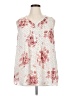 Rose + Olive 100% Polyester Ivory Sleeveless Blouse Size 1X - photo 1
