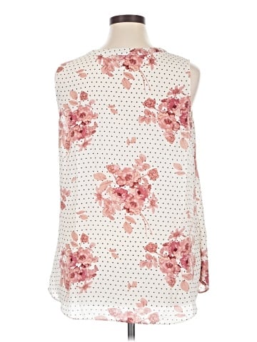 Rose + Olive Sleeveless Blouse (view 2)