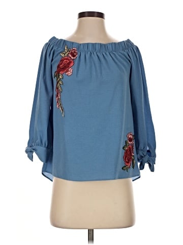 Charming Charlie 3/4 Sleeve Blouse (view 1)