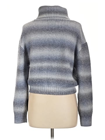 Aqua Turtleneck Sweater (view 2)
