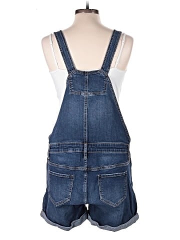 Indigo Blue Overall Shorts (view 2)