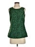 Banana Republic 100% Polyester Green Sleeveless Top Size 4 - photo 1