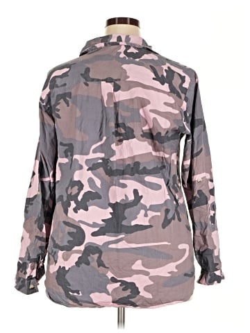 Ashley Stewart Long Sleeve Button-Down Shirt (view 2)