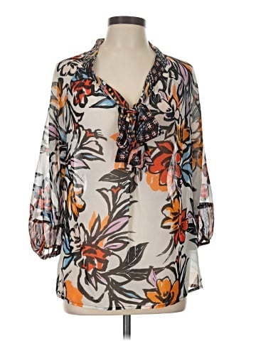 Figueroa & Flower 3/4 Sleeve Blouse (view 1)