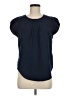 Unbranded 100% Polyester Blue Short Sleeve Blouse Size M (estimated) - photo 1
