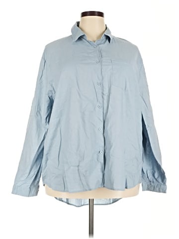 Unbranded Long Sleeve Button-Down Shirt (view 1)
