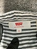 Levi's 100% Cotton Stripes Gray Long Sleeve Blouse Size M - photo 7