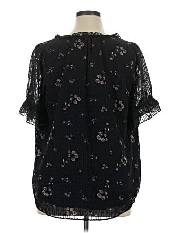 Kaari Blue Short Sleeve Blouse (view 2)