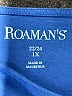 Roaman's Blue 3/4 Sleeve Top Size 22 (1X) - photo 4
