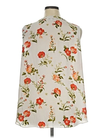 Rose + Olive Sleeveless Blouse (view 2)