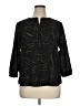 JM Collection 100% Polyester Black 3/4 Sleeve Blouse Size XL - photo 1