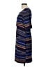 Connected Apparel Stripes Blue Casual Dress Size 12 - photo 5
