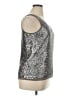 Talbots 100% Polyester Silver Tank Top Size 14 - photo 4