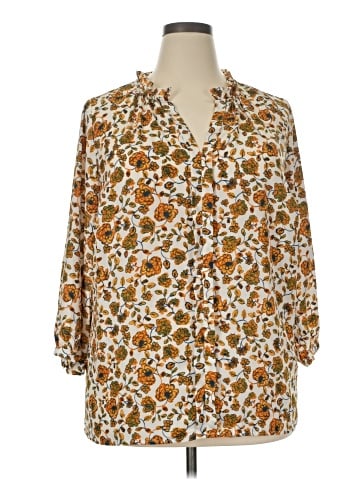 Market and Spruce 3/4 Sleeve Blouse (view 1)