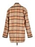 CAbi 100% Polyester Plaid Yellow Orange Coat Size M - photo 2