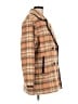 CAbi 100% Polyester Plaid Yellow Orange Coat Size M - photo 4