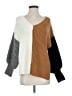 Cinq à Sept 100% Acrylic Color Block Brown Pullover Sweater Size XS - photo 1