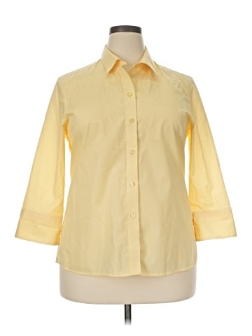 Foxcroft 3/4 Sleeve Button-Down Shirt (view 1)