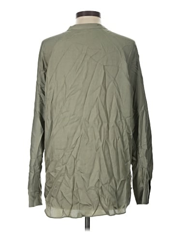 Vince. Long Sleeve Silk Top (view 2)