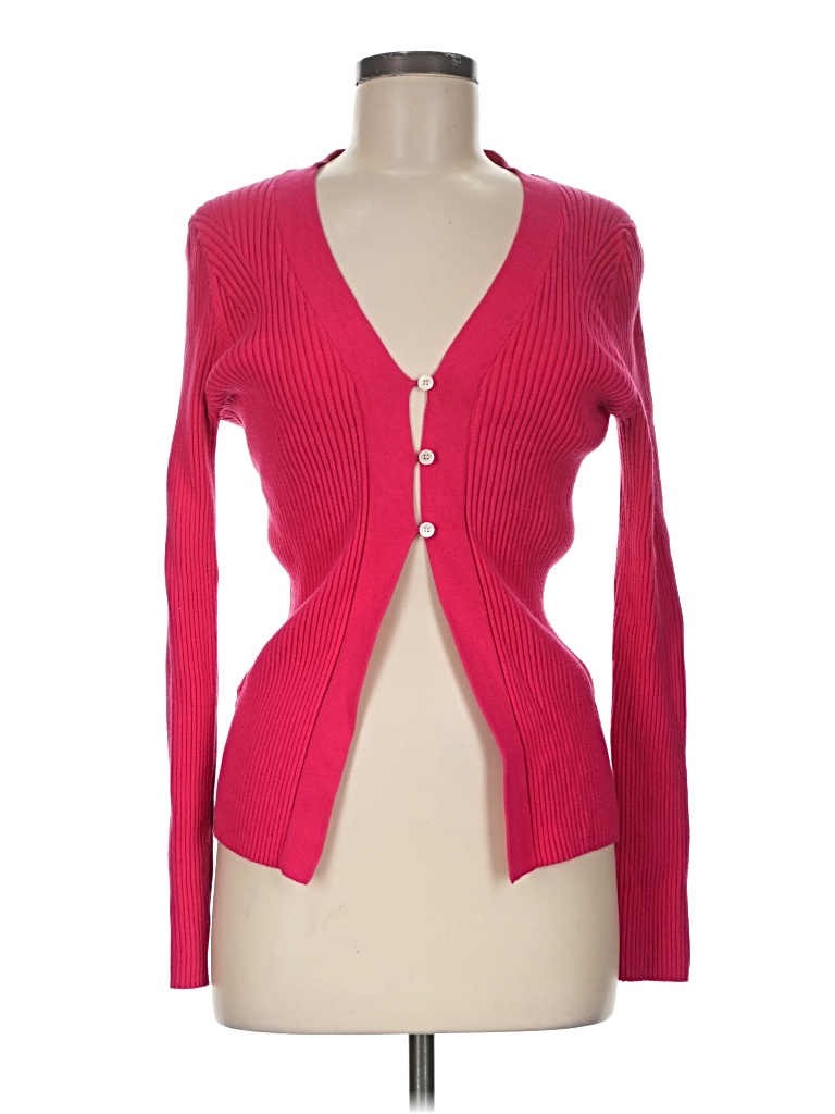 Pre-owned Talbots Cardigan Sweater In Pink