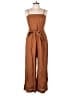 J.Crew 100% Linen Solid Brown Jumpsuit Size 6 (tall) - photo 1