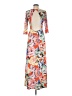 ASOS Print Orange Casual Dress Size 6 - photo 2