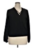 rue21 100% Polyester Black Long Sleeve Blouse Size XL - photo 1