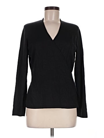 Jones New York Collection Long Sleeve Silk Top (view 1)