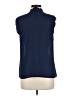 ModCloth 100% Polyester Blue Sleeveless Blouse Size L - photo 2