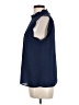 ModCloth 100% Polyester Blue Sleeveless Blouse Size L - photo 5