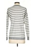 Gap 100% Cotton Stripes Gray Pullover Sweater Size S - photo 2