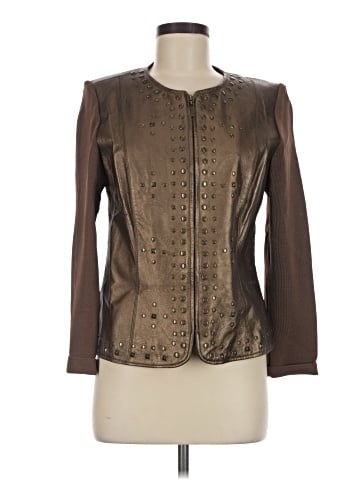 Peter Nygard Leather Jacket (view 1)