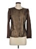 Peter Nygard 100% Leather Metallic Brown Leather Jacket Size M (estimated) - photo 1