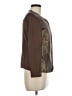 Peter Nygard 100% Leather Metallic Brown Leather Jacket Size M (estimated) - photo 4