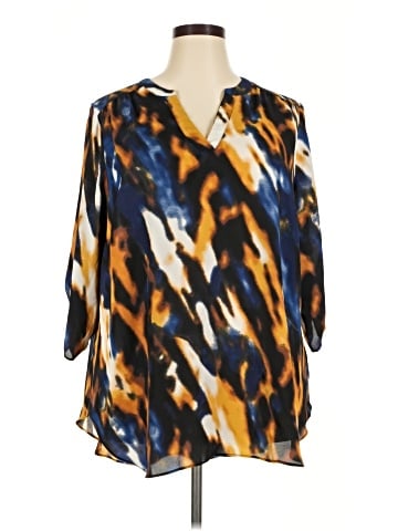 Worthington 3/4 Sleeve Blouse (view 1)
