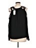 Naked Zebra 100% Polyester Black Sleeveless Blouse Size L - photo 2