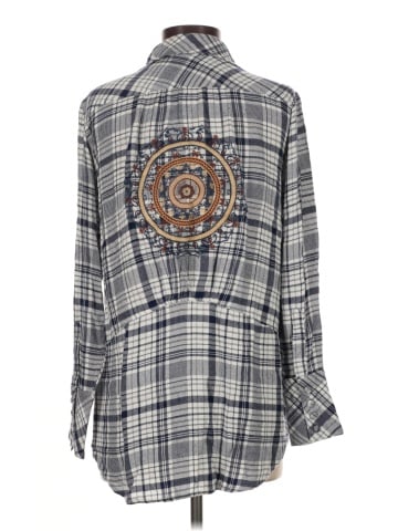 Tolani Long Sleeve Button-Down Shirt (view 2)