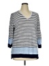 Talbots Outlet Stripes Blue Pullover Sweater Size XL - photo 1